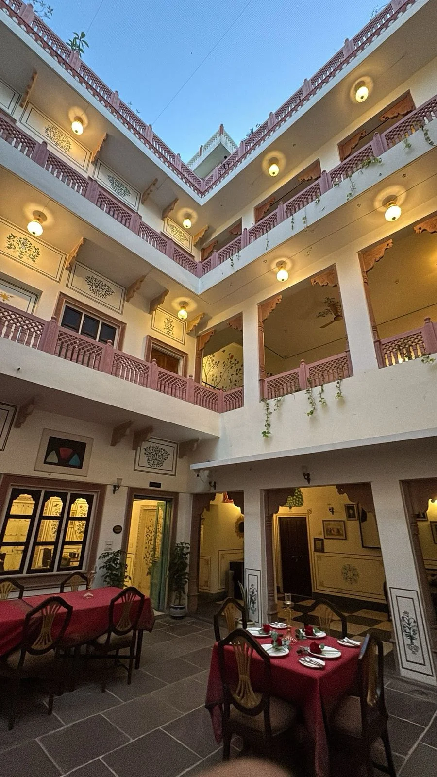 Haveli Courtyard Dinners at Night